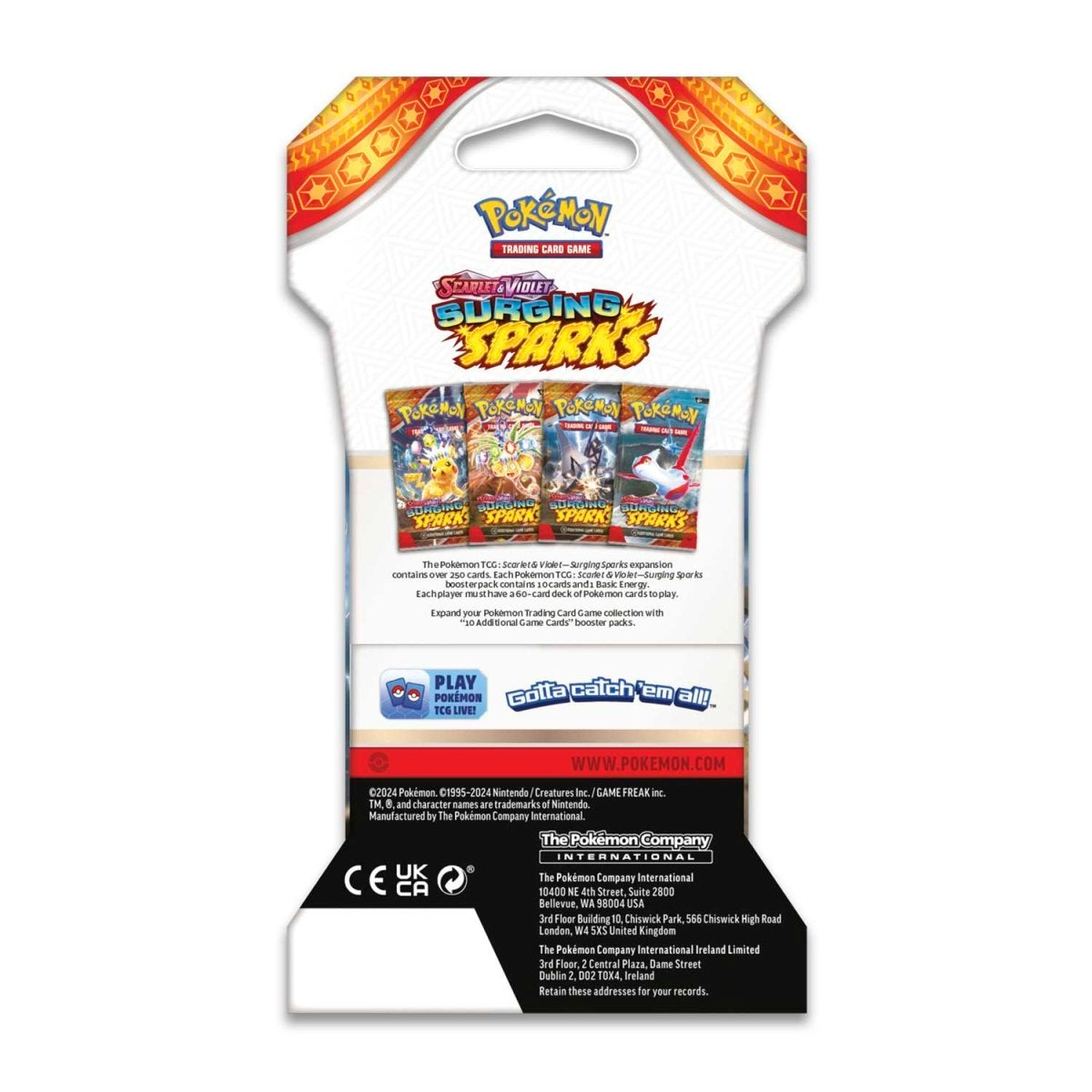 Pokémon TCG individual Surging Sparks Sleeved Booster Packs