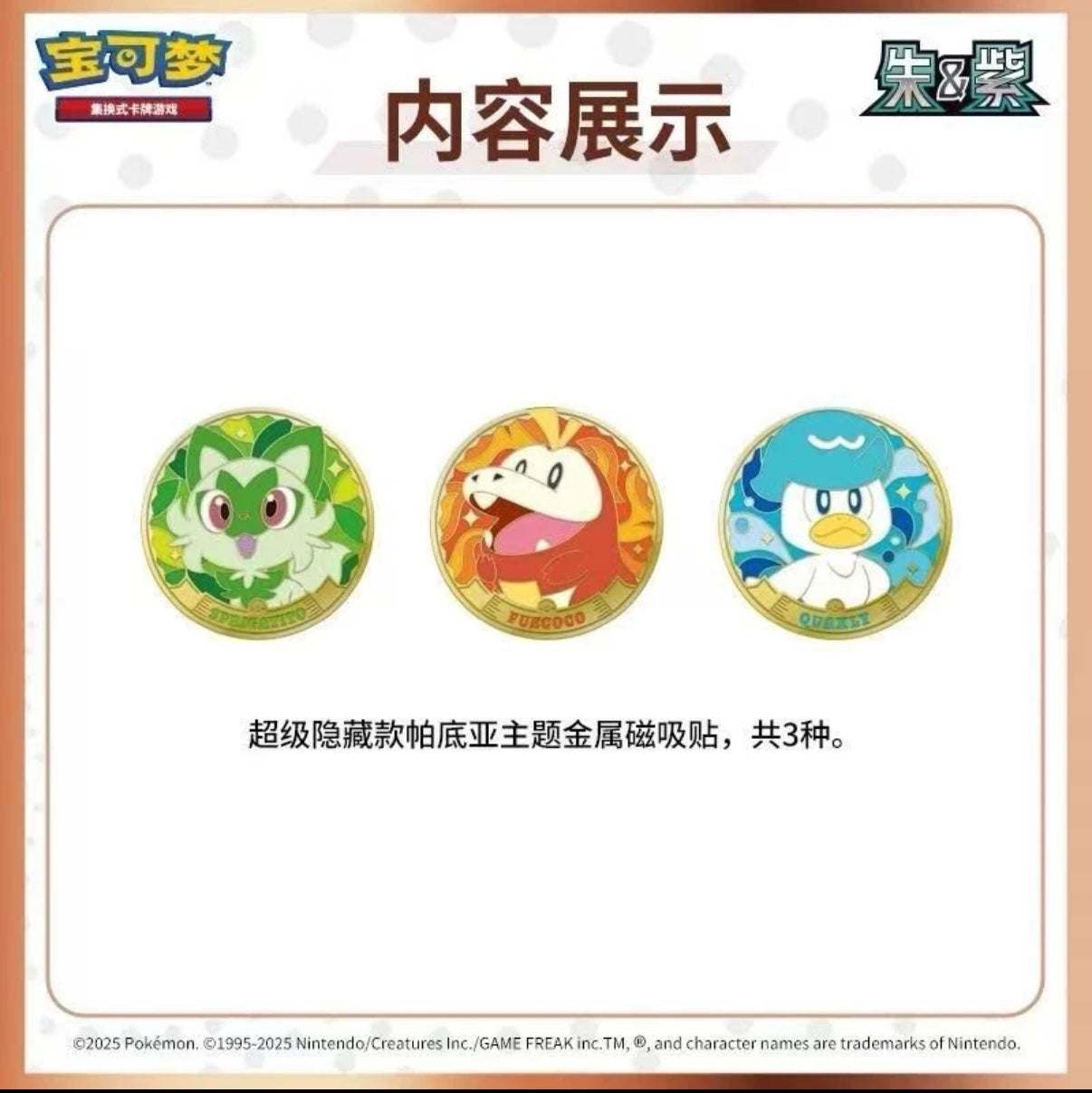 Pokémon TCG Simplified Chinese Paldea Magnet Gift Box